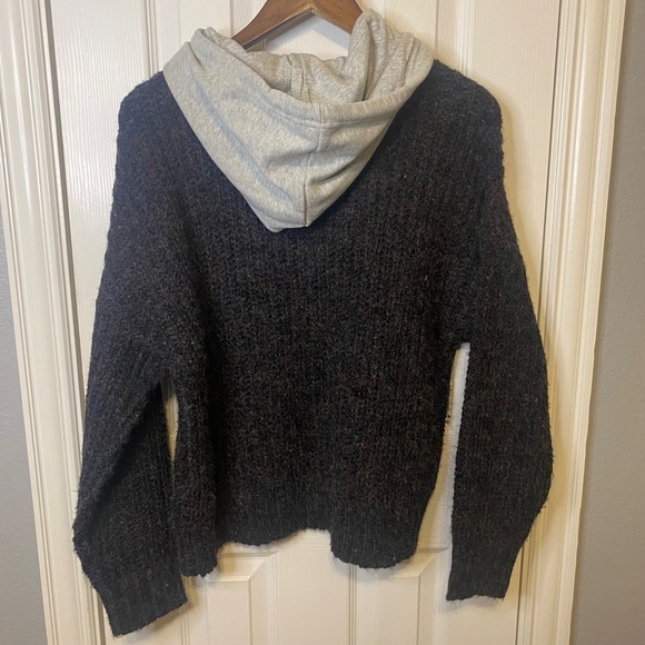 OFFLINE by Aerie Sweatshirt Women Small NWT Heathered Textured Knit Hoodie - Picture 2 of 4